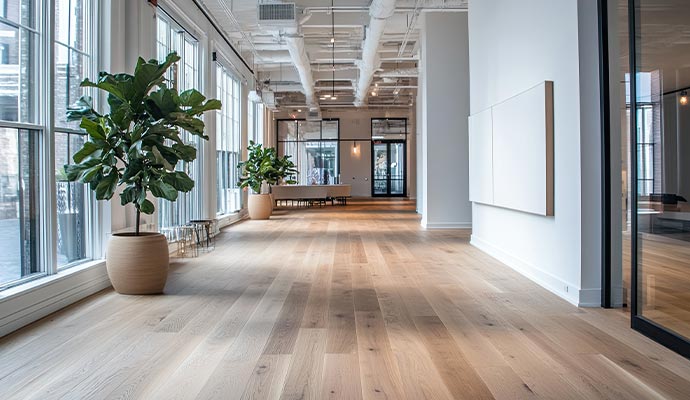 clean corridor interior