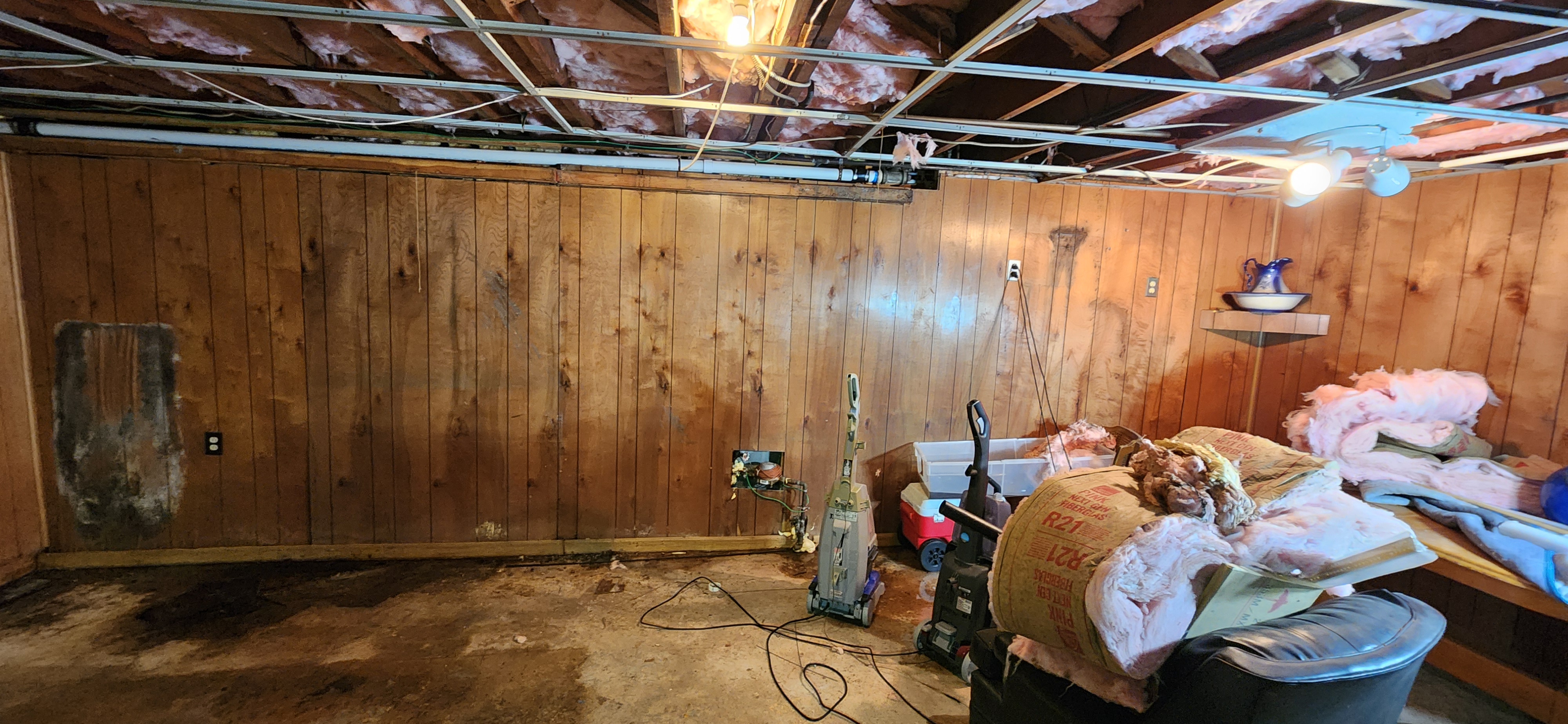 During the mold remediation